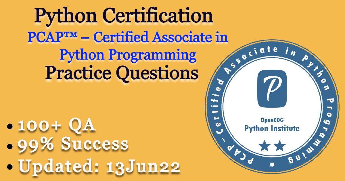 PCAP™ – Certified Associate In Python Programming